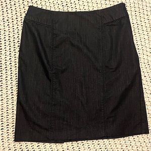 New York & Company Stretch dark denim color skirt